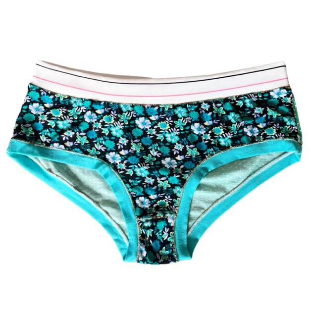 Culotte Turquoise Fleurs