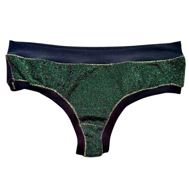 Tanga Lurex Vert