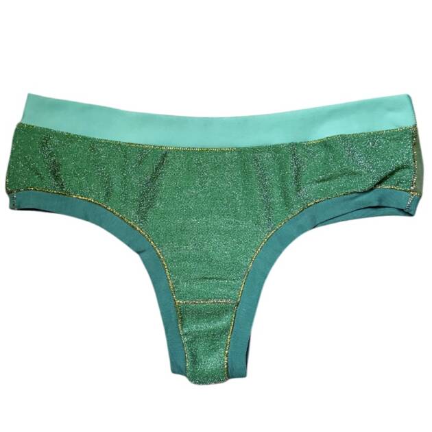 Tanga Lurex Céladon