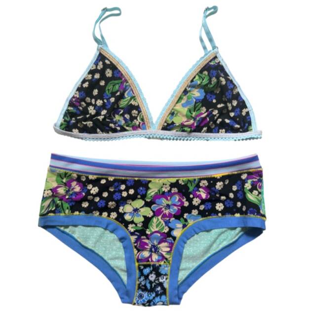 Ensemble lingerie blu purple